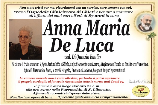 ANNA MARIA DE LUCA