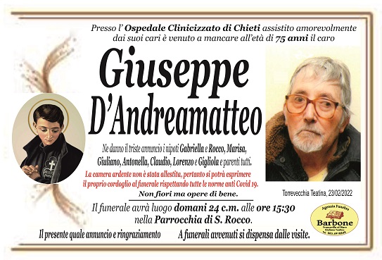 GIUSEPPE DANDREAMATTEO
